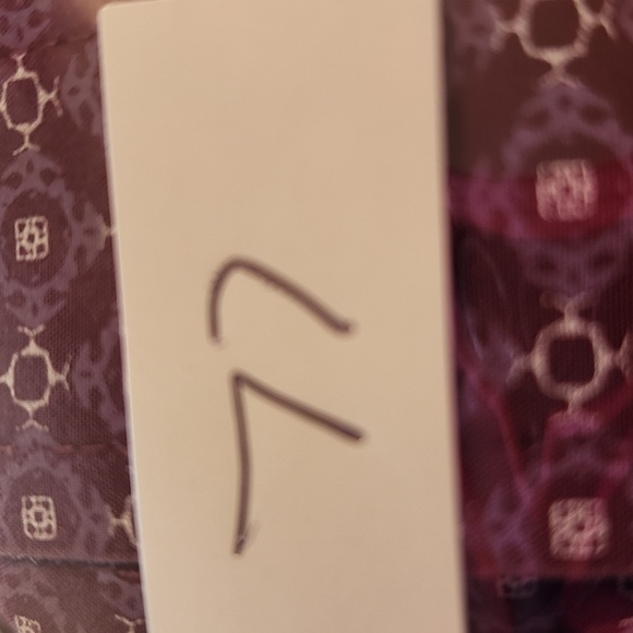 Men's Ariat Purple White Diamond Lattice Pattern Button Down Shirt. Sz L - Picture 5 of 5